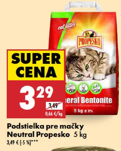 Propesko Podstielka pre mačky Neutral