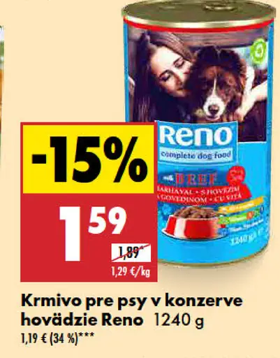 Reno konzerva pre psy