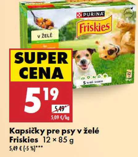 Friskies Krmivo pre psy kapsičky v želé