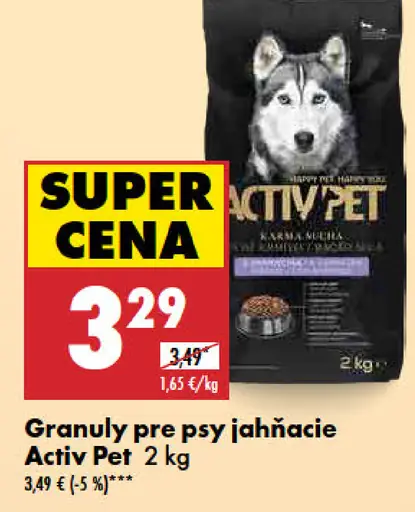 Activ Pet Granuly pre psy jahňacie
