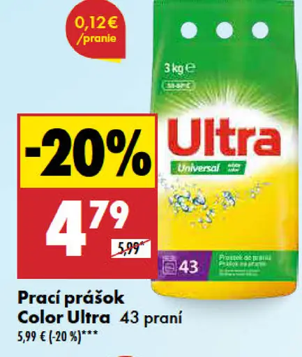Ultra Prací prášok Color