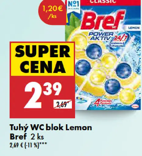 Bref Tuhý WC blok Lemon