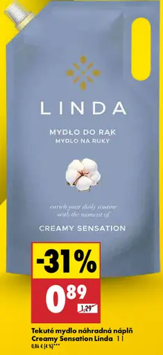 Linda tekuté mydlo náhradná náplň