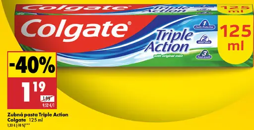 Colgate Zubná pasta Triple Action