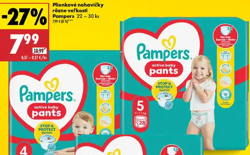 Pampers plienkové nohavičky