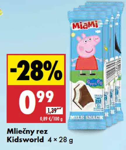 Kidsworld mliečny rez