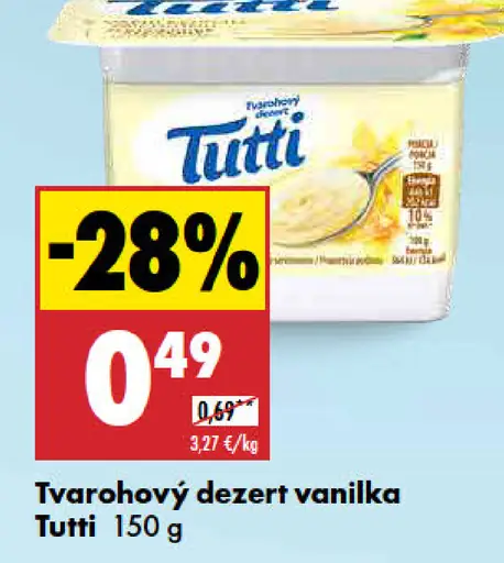Tutti Tvarohový dezert vanilka
