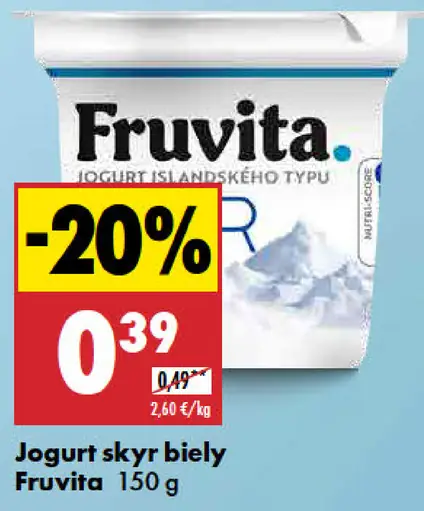 Fruvita Jogurt Skyr biely