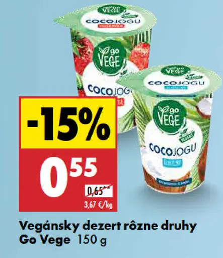 Go Vege Vegánsky dezert