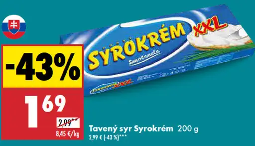 Tavený syr Syrokrém