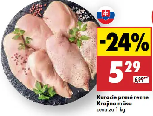 Kuracie prsnè rezne Krajina mäsa