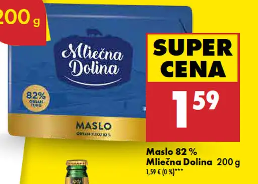 Mliečna Dolina Maslo 82%