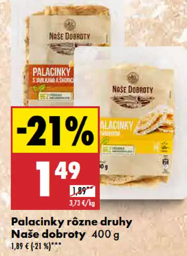Naše dobroty Palacinky