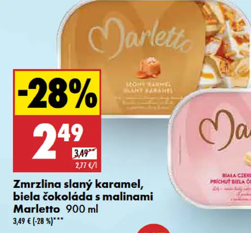 Marletto Zmrzlina cookie, čokoláda, karamelové latté