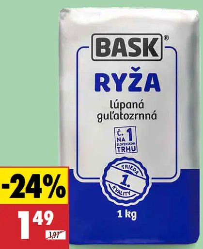 Bask ryža guľatozrnná