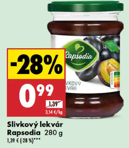 Rapsodia Slivkový lekvár