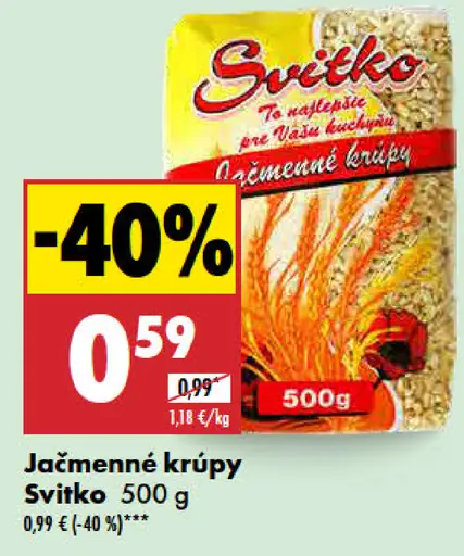 Svitko Jačmenné krúpy