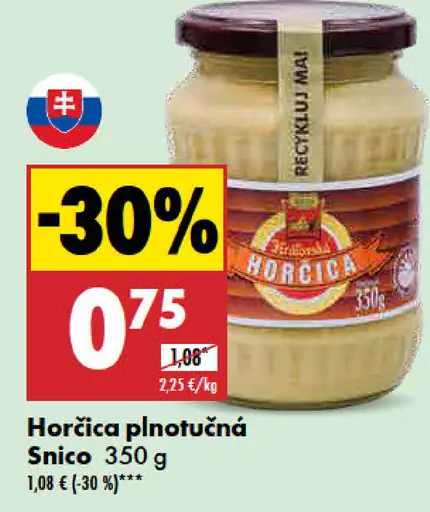 Snico Horčica plnotučná