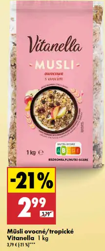 Vitanella Müsli ovocné/tropické
