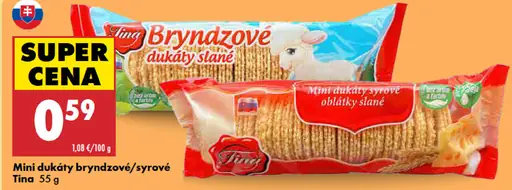 Tina Mini dukáty bryndzové/syrové