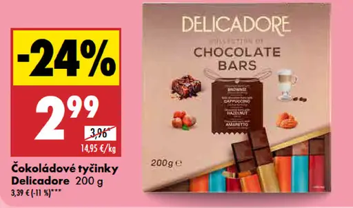 Delicadore Čokoládové tyčinky