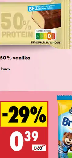 Go Active Tyčinka proteínová 50% vanilka