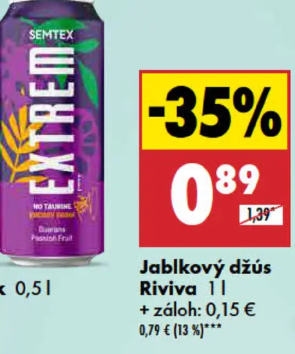 Jablkový džús Riviva