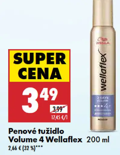 Wella penové tužidlo Volume 4 Wellaflex