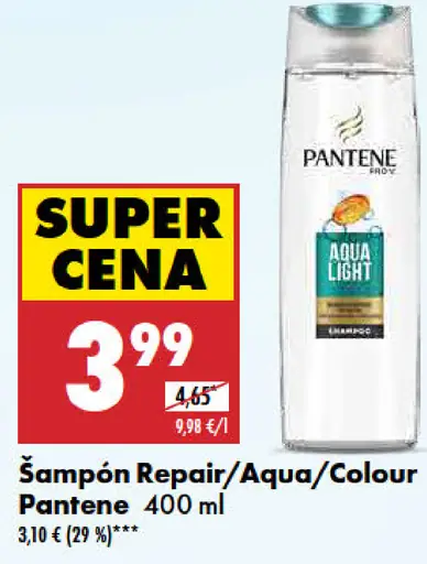 Pantene šampón Repair/Aqua/Colour