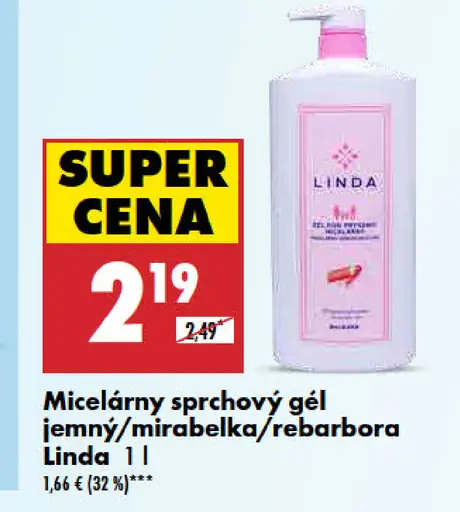 Linda micelárny sprchový gél