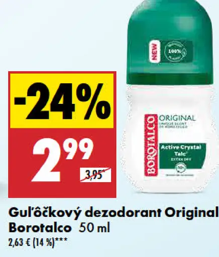 Borotalco Original tuhý dezodorant