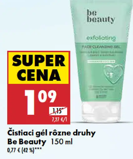 Be Beauty Čistiaci gél rôzne druhy
