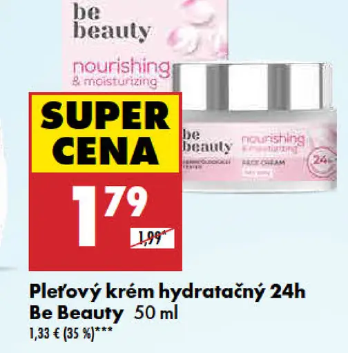 Be Beauty Pleťový krém hydratačný 24h