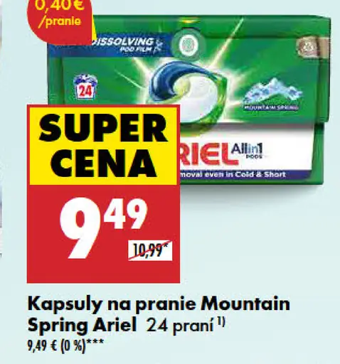 Pracie kapsuly Mountain Spring Ariel