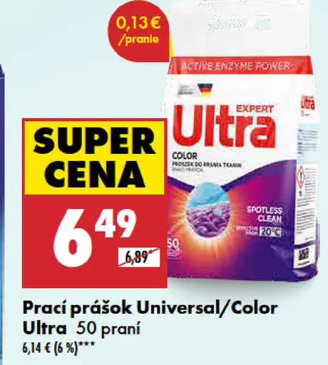 Prací prášok Universal/Color Ultra