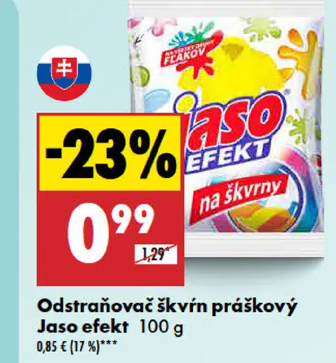 Odstraňovač škvŕn Jaso efekt