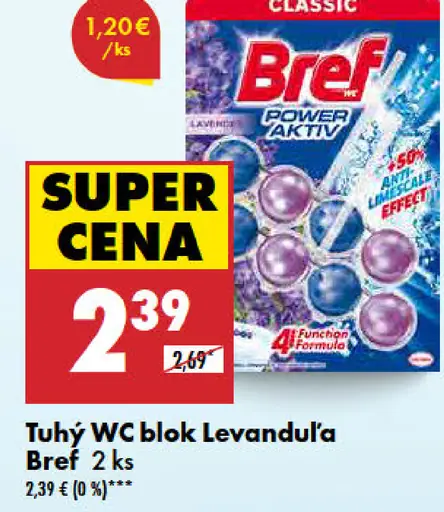 Bref Tuhý WC blok Levanduľa