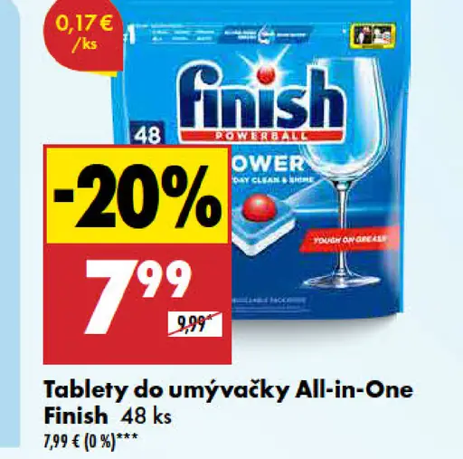 Finish Tablety do umývačky All-in-One