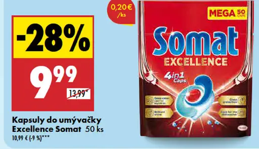 Somat Excellence kapsuly do umývačky