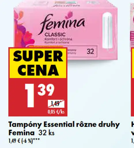 Femina Classic tampóny