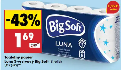 Big Soft Luna toaletný papier