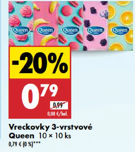 Queen Vreckovky 3-vrstvové