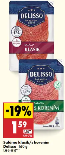 Delisso Saláma klasik s korením