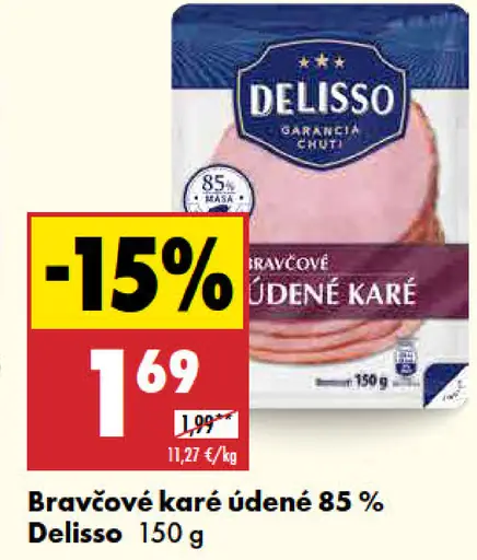 Delisso Bravčové karé údené 80%