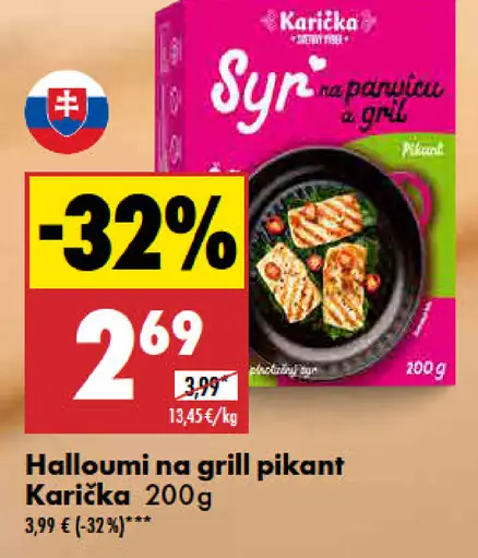 Karička Halloumi na gril pikant