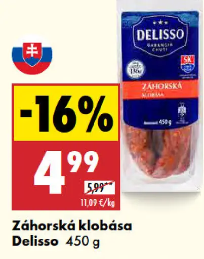 Delisso Záhorská klobása