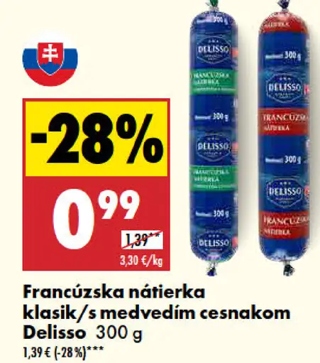 Francúzska nátierka klasik / s medvedím cesnakom Delisso