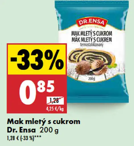 Dr. Ensa Mletý mak s cukrom