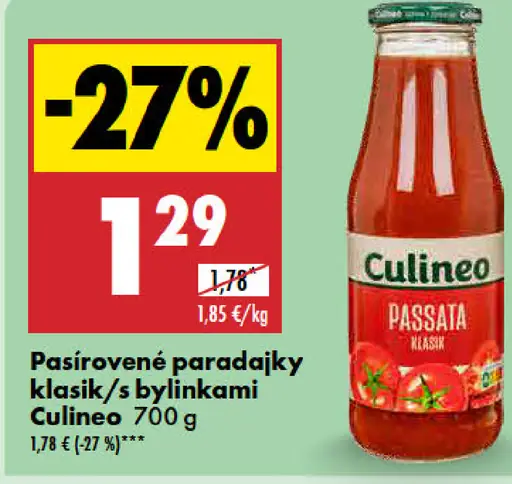 Culinea pasírované paradajky