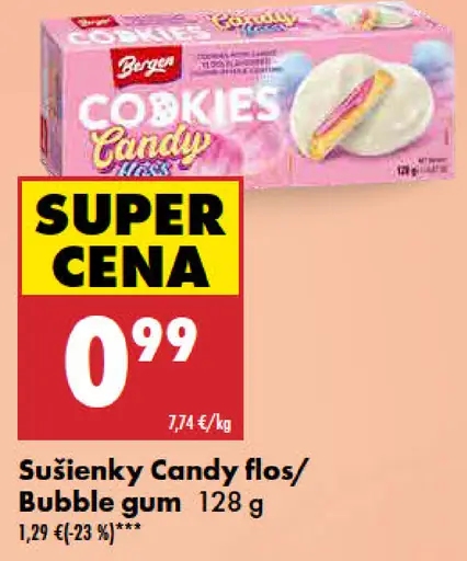 Candy flos/Bubble gum sušienky